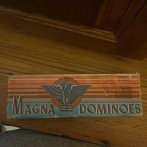 Vintage Milton Bradley Magna Dominoes 28 Pieces Double Six Set No. 225